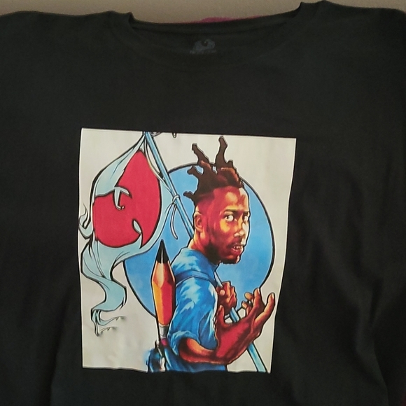 2 Custom wutang shirt L/g like New shrt sleeve - Picture 3 of 5